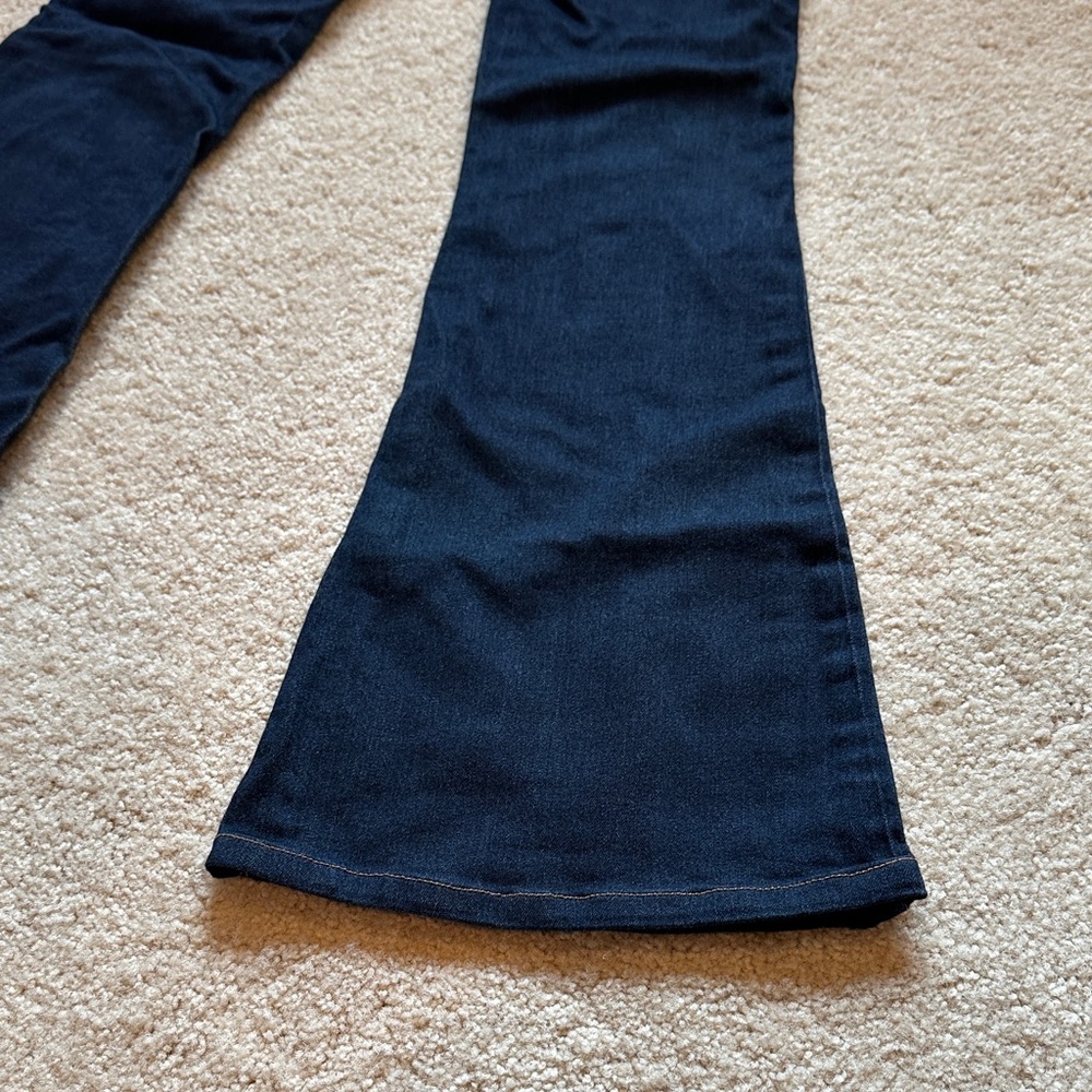 Vibrant Dark Blue Flare Jeans - Picture 4 of 4